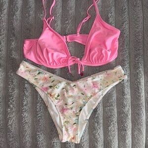 Abercrombie & Fitch Pink Floral Bikini Set👙🌸